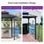6' X 8' Hardtop Grill Gazebo for Patio Permanent Aluminum Barbeque Shelter Canopy with Ceiling Hook and Shelves Double Tiered Grey Outdoor BBQ Gazebo