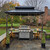 6' X 8' Hardtop Grill Gazebo for Patio Permanent Aluminum Barbeque Shelter Canopy with Ceiling Hook and Shelves Double Tiered Grey Outdoor BBQ Gazebo