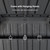 10' X 15' Enclosed Gazebo Outdoor Solarium Permanent Hardtop Screened Gazebo Galvanized Steel Double Roof Aluminum Patio Enclosure for Lawn Deck Backyard Grey