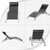 Pool Lounge Chairs Set of 2, Adjustable Aluminum Outdoor Chaise Lounge Chairs, All Weather for Deck Lawn Poolside Backyard -Dark Grey Textilene
