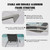Pool Lounge Chairs Set of 2, Adjustable Aluminum Outdoor Chaise Lounge Chairs, All Weather for Deck Lawn Poolside Backyard -Dark Grey Textilene