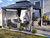 10' x 12' Hardtop Gazebo, Aluminum Frame with Galvanized Steel Double Roof, Outdoor Permanent Pavilion with Curtains and Netting for Patio, Backyard, Deck, Lawn (Gray)