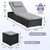 Outdoor Chaise Lounge Chairs, All-Weather Wicker Pool Lounge Chair Set of 2 with Side Table, Adjustable Backrest & Washable Cushions for Patio, Poolside, Beach, Light Grey