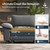 2 Pieces Modular Sectional Sofa Sets, Oversized Couch Set with Loveseats, Comfy Cloud Couches with Throw Pillows, 5-Seater Deep Seat Sofa for Living Room, Corduroy Grey