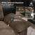 2 Pieces Modular Sectional Sofa Sets, Oversized Couch Set with Loveseats, Comfy Cloud Couches with Throw Pillows, 5-Seater Deep Seat Sofa for Living Room, Chenille Taupe