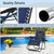 XXL Oversized Padded Zero Gravity Chair Set of 2, Foldable Patio Recliner, 30" Wide Seat Anti Gravity Lounger with Armrest and Cup Holder, Support 400 LBS (Thumb Blue)