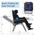 XXL Oversized Padded Zero Gravity Chair Set of 2, Foldable Patio Recliner, 30" Wide Seat Anti Gravity Lounger with Armrest and Cup Holder, Support 400 LBS (Navy Blue)