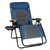 XXL Oversized Padded Zero Gravity Chair, Foldable Patio Recliner, 30" Wide Seat Anti Gravity Lounger with Cup Holder, Support 400 LBS (Blue Accent)