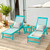 Chaise Lounge Chair Outdoor, HDPS and HDPE Wicker Chaise Lounger with 5 Positions, Pool Lounge Chairs with Wheels and Adjustable Backrest for Patio, Poolside, Deck, Backyard