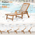 Chaise Lounge Chair Outdoor, HDPS and HDPE Wicker Chaise Lounger with 5 Positions, Pool Lounge Chairs with Wheels and Adjustable Backrest for Patio, Poolside, Deck, Backyard