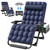 Oversized Zero Gravity Chair, Heated Zero Gravity Recliner Lounge Chair, Anti Gravity Chair for Indoor and Outdoor, Reclining Camping Chair for Lawn and Patio w/Cushion and Footrest, 500LBS