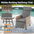 Outdoor Recliner Chairs Set of 2 for Patio 2-in-1 Convertible Footrest & Rocking Mode, 90-135 Adjustable Backrest, Rattan Wicker Chair with Removable Cushion for Garden, Balcony, Gray
