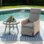 Outdoor Recliner Chairs Set of 2 for Patio 2-in-1 Convertible Footrest & Rocking Mode, 90-135 Adjustable Backrest, Rattan Wicker Chair with Removable Cushion for Garden, Balcony, Gray