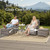 Luxury 6" Thick Cushioned 11 Pieces Patio Furniture Set with Outdoor Couch, Wicker Outdoor Conversation Set with High Back Swivel Rocker Chairs for Deck Porch Yard and Poolside - Grey+Grey