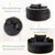 Oversized Round Chaise Longue Chair Indoor, Modern 55-inch Upholstered Chenille Deep Seat Circle Single Cloud Lounge Floor Sofa Chair for Living Room, Bedroom Apartment, Black
