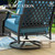 7 Piece Patio Furniture Set, 2 x Swivel Chair, 2 x Leg Chair, 2 x Ottoman, 1 x 3-Seat Sofa, All Cushioned 9 Seats Metal Outdoor Conversation Set for Lawn Garden Backyard