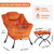 Lazy Chair with Ottoman, Modern Accent Chair with Armrests and a Side Pocket, Velvet Orange Accent Chairs, Reading Chairs, Oversized Armchairs for Bedroom, Study, Living Room, Courtyard