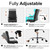 Office Desk Chair,Modern Leather Conference Room Chairs,High Back Ergonomic Home ofiice Chair,Adjustable Height Swivel Executive Computer Chair with Padded Seat and Armrest