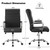Office Desk Chair,Modern Leather Conference Room Chairs,High Back Ergonomic Home ofiice Chair,Adjustable Height Swivel Executive Computer Chair with Padded Seat and Armrest