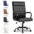 Office Desk Chair,Modern Conference Room Chairs,High Back Ergonomic Home ofiice Chair,Adjustable Height Swivel Executive Computer Chair with Padded Seat and Armrest (Pure Black)