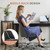 Office Chair, Comfy Desk Chair Rolling Vanity Swivel Task Chairs with Wheels, Wide Seating Armless Height Adjustable Computer Chairs for Home,Bedroom,Student,Adults, Graphite