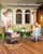 6-Piece Luxury Patio Furniture Set with 6" Thick Cushions, Weather-Resistant Wicker High Back Swivel Rocker Chairs, Senior-Friendly Conversation Set for Small Porch, Deck and Sunroom, Beige(V2)