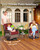 6-Piece Luxury Patio Furniture Set with 6" Thick Cushions, Weather-Resistant Wicker High Back Swivel Rocker Chairs, Senior-Friendly Conversation Set for Small Porch and Deck, Burgundy(V2)