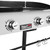 4-Burner Propane Gas Grill and Griddle Combo with Cover, Griddle Grill Combo with 48,000 BTUs Output for Outdoor Cooking While Camping or Tailgating, Black & Silver