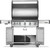 625 Propane Gas Grill with Infrared Side Burner, Stainless Steel, Durable 6-Burner Gas BBQ