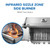 625 Propane Gas Grill with Infrared Side Burner, Stainless Steel, Durable 6-Burner Gas BBQ