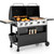 Gas Grill and Griddle Combo with Porcelain-Enameled Cast Iron Grates, Dual Outdoor BBQ Grill with Flat Top Griddle for Barbecue, 696 SQ.IN. Cooking Area
