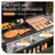 Gas Grill and Griddle Combo with Porcelain-Enameled Cast Iron Grates, Dual Outdoor BBQ Grill with Flat Top Griddle for Barbecue, 696 SQ.IN. Cooking Area
