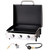 22" Flat Top Grill with Lid & Ceramic Coated Cast Iron Pan, 3-Burner Portable Tabletop Gas Propane Griddle for Outdoor, BBQ, Camping & Tailgating Barbecue, 24,000 BTU