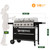 Griddle Grill Combo 6-Burner, 2 in 1 Versatile Propane Gas Grill and Griddle with Double Stainless Steel Lids, BBQ Combo for Outdoor Kitchen & Backyard Barbecue Cooking