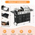 3 IN 1 Pizza Griddle Grill Combo, 74,000 BTU 5 Burner Stainless Steel Propane Gas Grill with Side Burner,Pizza Oven, Griddle and Porcelain Enameled Cast Iron Grates for Outdoor Patio Backyard