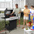 4 Burners Gas Grill with Side Burner, Propane Grill with Wheels and Storage, Outdoor Gas BBQ with Oil Tray and Thermometer for Patio and Party, 49200 BTU