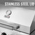 5-Burner BBQ Liquid Propane Gas Grill with Side Burner, Stainless Steel 61,000 BTU Output for Patio Garden Picnic Backyard Cooking, Silver