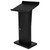 Professional Podium Stand, 43.3" Height Metal Lectern with Storage Shelf, Heavy Duty Speech Desk for Church, Conference & Wedding Ceremony