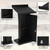 Professional Podium Stand, 43.3" Height Metal Lectern with Storage Shelf, Heavy Duty Speech Desk for Church, Conference & Wedding Ceremony