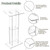Acrylic Clear Lecterns Podium Stand, 50 Inch - Pulpits for Classrooms, Weddings, Churches, Conference, Speeches, Professional Presentation Podiums with Storage Shelf (Transparent)