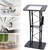 Metal Black Podium Conference Presentation Pulpit School Office Church Lectern,Curved Design Cup Holder Design, Wrought Paint Curved Podium, Schools, Churches, Meeting Rooms