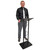 Large Portable Lectern, Stand Up Church Pulpit, Slanted Lectern, Conference Podium for Speakers, Speeches and Other Occasions- Truss Lectern, Black Powder Coat Finish, Metal