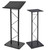 Modern Black Metal Podium & Side Stand Bundle (KML7B + KMSTAND1)