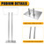 Acrylic Podium Lectern with Iron Stable Bottom, Pulpits for Churches with 10MM Thickened Acrylic Countertop, Multi Function Pulpit for Modern Classroom Music Concert Wedding Conference Event