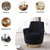 Swivel Barrel Chair,Modern Velvet Upholstered Round Swivel Accent Chairs with Tall Backrest,360 Degree Single Sofa Chair Armchair for Living Room, (Black*1PCS)