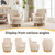 Swivel Barrel Chair,Modern Velvet Upholstered Round Swivel Accent Chairs with Tall Backrest,360 Degree Single Sofa Chair Armchair for Living Room, (Beige*1PCS)