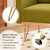 Accent Chair for Living Room, Comfy Oversized Velvet Upholstered Arm Chairs, Mid Century Modern Reading Single Sofa Side Chair with Tufted Back and Gold Legs for Bedroom (1, Olive Green)