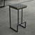 Counter Height Bar Stool, Modern Backless Bar Stool for Kitchen Island & Home Bar, Faux Leather Upholstered Seat with Metal Frame, Industrial Style Counter Stool, Green