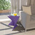 Modern Purple Accent Side Table - Stylish Side Vanity Table for Bedroom & Living Room