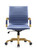 Harris Modern Ergonomic Executive Office Chair, High-Back Leather Conference Desk Chair with Adjustable Height, Tilt Control, 360° Swivel & Gold Frame for Home Office